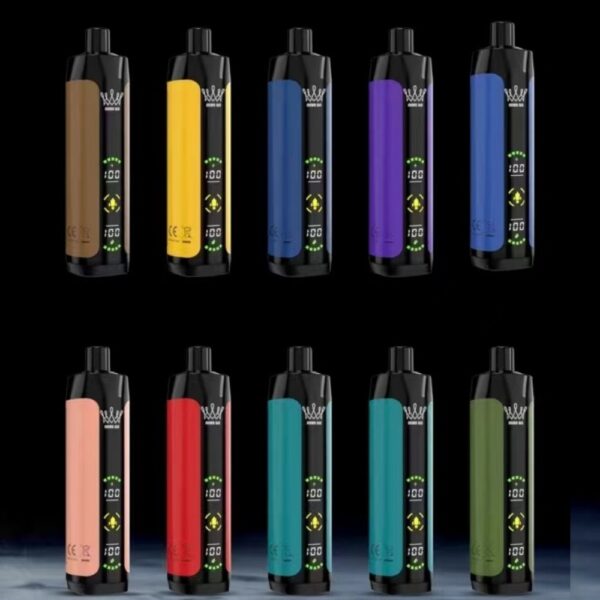 Dispositivo de vape desechable Pod DL/DTL 15000 Puffs E-Shisha/Hookah caladas con pantalla completa, flujo de aire ajustable y recargable AL FAKHAR Crown Bar